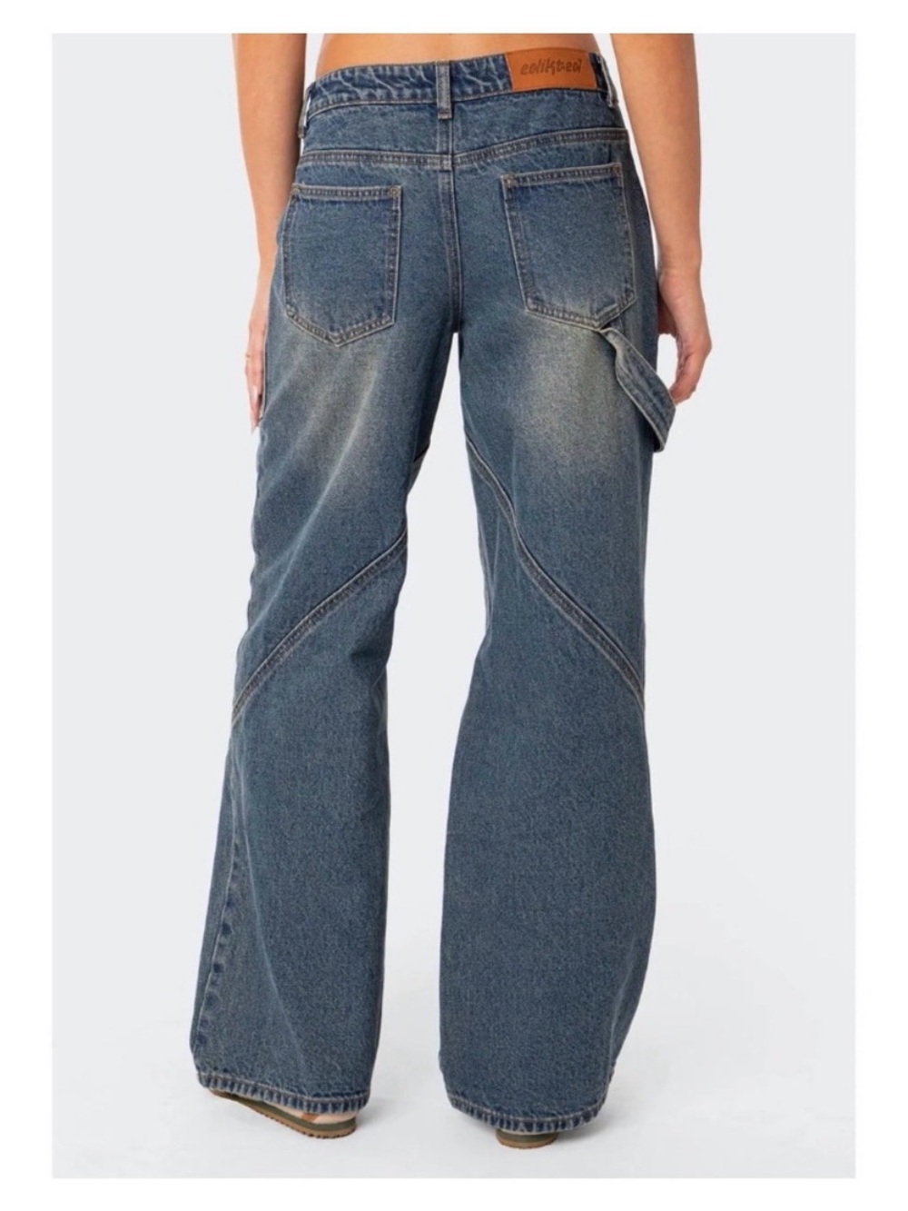 Edikted Low Rise Carpenter Jeans sz Xtra Small XS